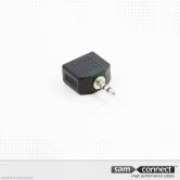 3.5mm mini Jack til 2x3.5mm mini Jack, han/hun