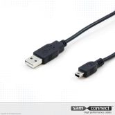USB A til Mini USB 2.0 kabel, 3m, han/han
