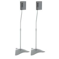 Højttaler gulvstativ, surround, hvid, 2 stk
