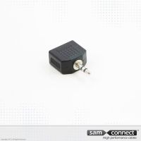 3.5mm mini Jack til 2x3.5mm mini Jack, han/hun