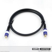 Optisk TOSLINK audio kabel, 1m, han/han