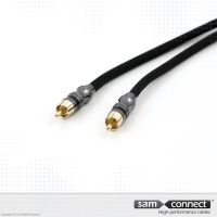 Coaxial RCA kabel, 5m, han/han