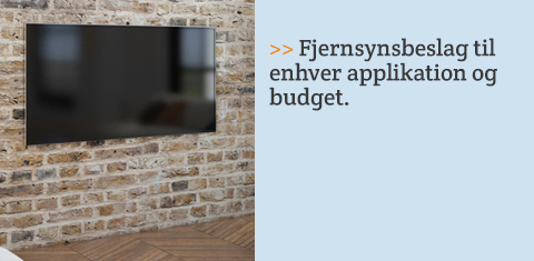 Fjernsynsbeslag til enhver applikation og budget.