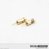 2 forgyldte kabel terminaler
